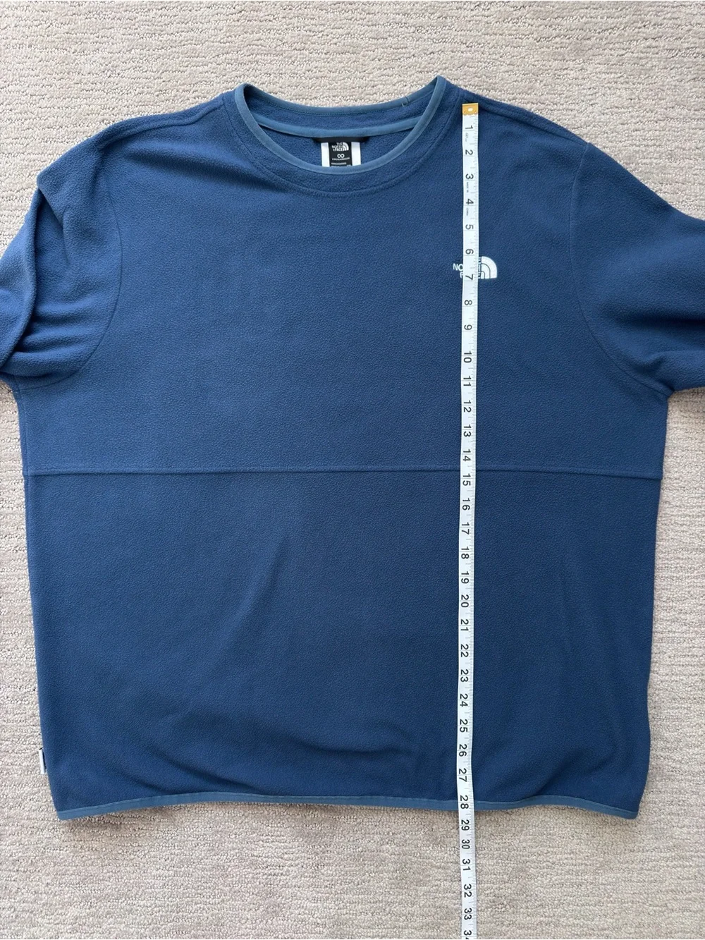 The North Face Men’s Alpine Polartec Crewneck Fleece Blue XXL Outdoor Hiking